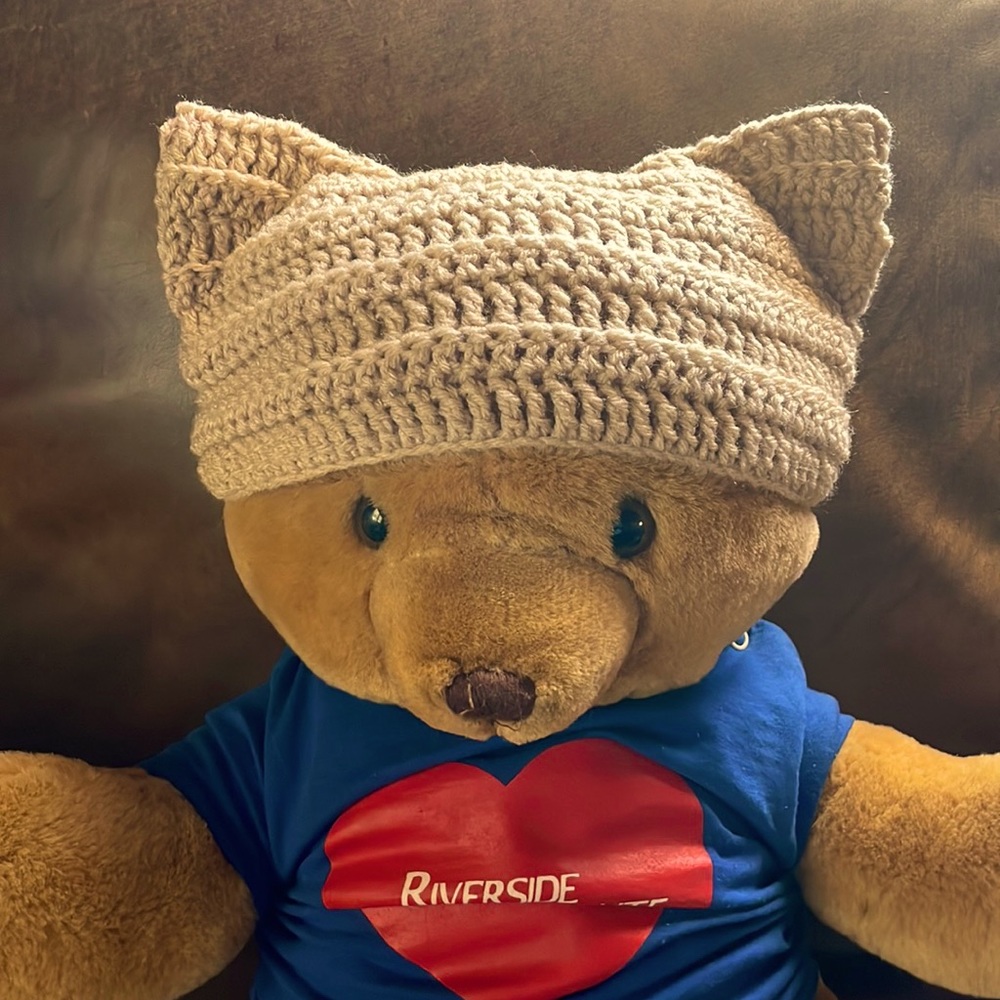 Homemade by me Crochet cat hat beanie, kitty 🐈